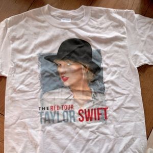Taylor Swift RED Tour White Youth Concert T-shirt